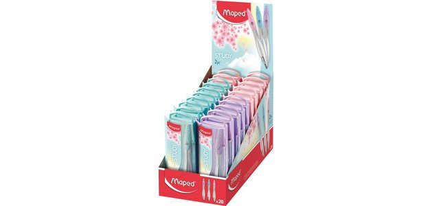 Compas Study Collector, présentoir de 20 pièces