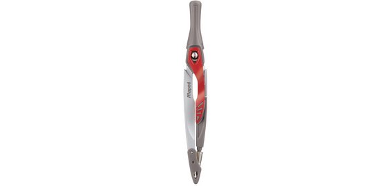 Boîte de compas Stop System, 3 pièces, rouge