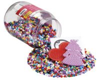 Hama Perles à repasser midi + plaques, dans une boîte, rouge