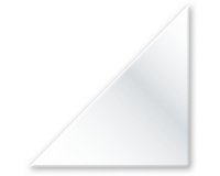 Pochettes adhésives triangulaires, 75 x 75 mm, en PP - paquet de 100