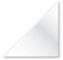 Pochettes adhésives triangulaires, 75 x 75 mm, en PP - paquet de 100