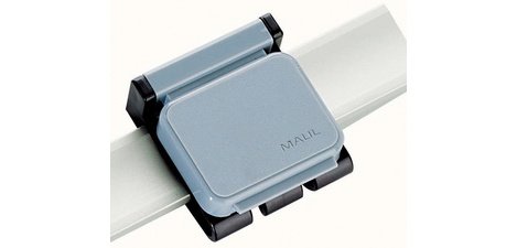 Clip magnétique, pour système de porte-plans, gris