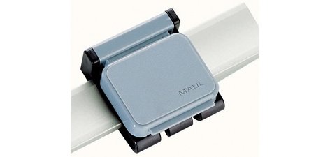 Clip magnétique, pour système de porte-plans, gris