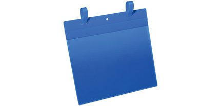 Pochette pour casier en treillis - bleue