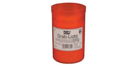 Photophore tombal 3 jours, diamètre: 64 mm, rouge