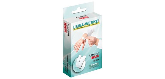 LEINA Kit de sparadrap 'Sensitiv', 20 pièces, blanc