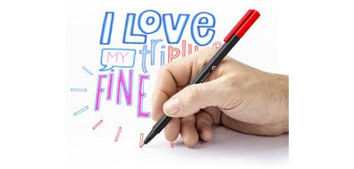 Fineliner triplus BRILLIANT COLOURS, boîte de 12