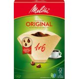 Melitta Filtre à café arôme '1x6', marron nature
