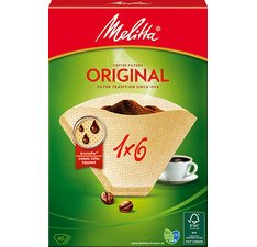 Melitta Filtre à café arôme '1x6', marron nature