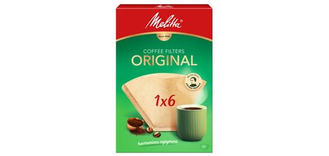 Melitta Filtre à café arôme '1x6', marron nature