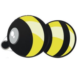roller de colle 'Klebebiene', look abeille, ruban 15 m