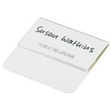 Porte-badge, avec languette, 75 x 40 mm