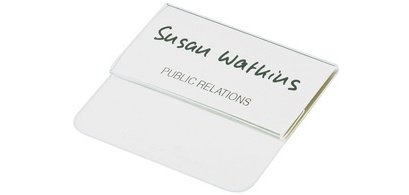 Porte-badge, avec languette, 75 x 40 mm