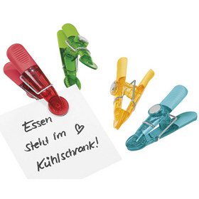Magnetic clips GLOSSY - set of 4