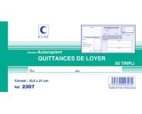 Manifold 'Quittances de loyer', 105 x 210 mm horizontal