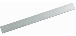 Metalen strip, roestvrij staal, 50 x 1.000 mm, zilver