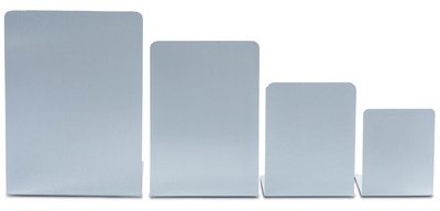 Serre-livres métalliques (L)120 x (P)120 X (H)175 mm - lot de 2