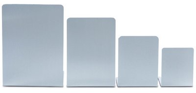 Serre-livres, en aluminium, (L)120 x (P)120 x (H)175 mm