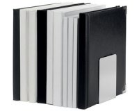 Serre-livres, en aluminium, (L)160 x (P)150 x (H)210 mm