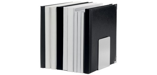 Serre-livres, en aluminium, (L)160 x (P)150 x (H)210 mm