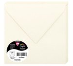 BLANC NATUREL, Paquet de 20 enveloppes Pollen 165x165mm 120g/m2 - Blanc naturel