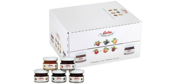 darbo Confiture dans un mini pot, carton d'assortiment