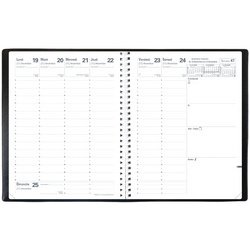 Quo Vadis - Recharge Agenda année scolaire - Spiralé - 2025-2026 - Président S Septembre - Semainier Planning - Français - 13 mois de août à août - 21x27 cm