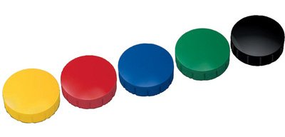 Aimant solid, capacité de charge: 0,3 kg, assorti