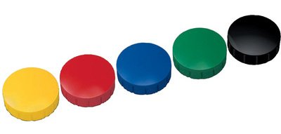 Aimant solid, capacité de charge: 0,3 kg, assorti