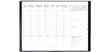 Quo Vadis - Recharge Agenda 16 mois - 2025-2026 - Planning SD - Semainier Planning - Français - 16 mois de septembre à décembre - 18x24 cm