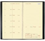 Quo Vadis - Agenda année scolaire - Spiralé - 2026-2027 - Italsept S Prestige - Semainier Horizontal - Français - Impala - Noir - 13 mois de août à août - 8,8x17 cm