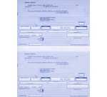 Ramette de traites normalisées, 2 par feuille