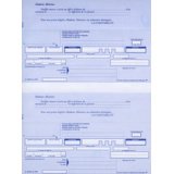 Ramette de traites normalisées, 2 par feuille