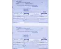 Ramette de traites normalisées, 2 par feuille