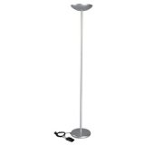 Lampadaire halogène sky, dimmable, argent