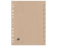 Intercalaires carton TOUAREG, uni, A4, 10 touches