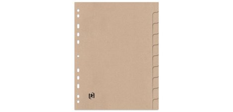 Intercalaires carton TOUAREG, uni, A4, 10 touches