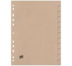 Intercalaires en carton Touareg, uni, A4, 6 touches