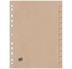Intercalaires en carton Touareg, uni, A4, 6 touches