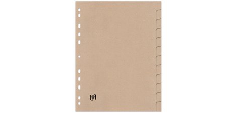 Intercalaires en carton Touareg, uni, A4, 6 touches
