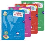 Mimesys cahier de textes reliure intégrale 17x22cm 144 pages grands carreaux couverture polypropylène Couleur aléatoire - Assortis