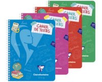 Mimesys cahier de textes reliure intégrale 17x22cm 144 pages grands carreaux couverture polypropylène Couleur aléatoire - Assortis