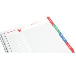 Mimesys cahier de textes reliure intégrale 17x22cm 144 pages grands carreaux couverture polypropylène Couleur aléatoire - Assortis