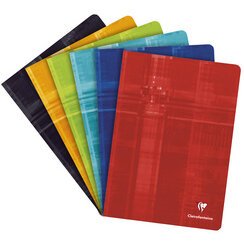 Clairefontaine staplebound notebook a4 4x4 - assortment