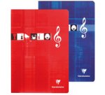 Cahier Musique & Chant piqué 24x32cm 48 pages grands carreaux Couleur aléatoire - Assortis