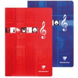 Cahier Musique & Chant piqué A4 96 pages grands carreaux Couleur aléatoire - Assortis