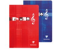 Cahier Musique & Chant piqué A4 96 pages grands carreaux Couleur aléatoire - Assortis