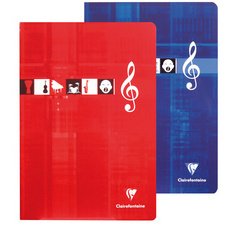 Cahier Musique & Chant piqué A4 96 pages grands carreaux Couleur aléatoire - Assortis