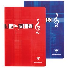 Cahier Musique & Chant piqué A4 96 pages grands carreaux Couleur aléatoire - Assortis