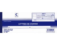 Carnet à souche 'Lettres de change', 102 x 270 mm